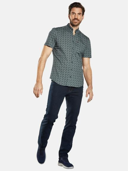 engbers Herren Kurzarm-Hemd gemustert Gruen 34670 engbers Herren Kurzarm-Hemd gemustert Gruen 34670