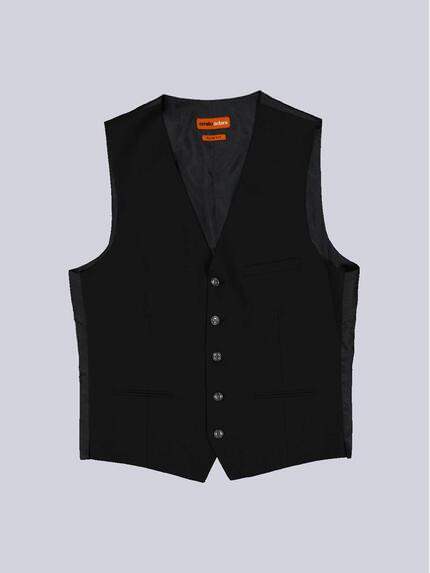 emilio adani Herren Anzug-Weste slim fit Schwarz 36485 emilio adani Herren Anzug-Weste slim fit Schwarz 36485