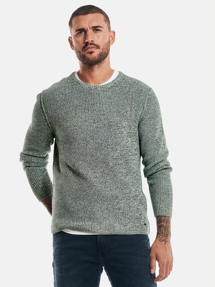 emilio adani Rundhals Pullover Hellgruen
