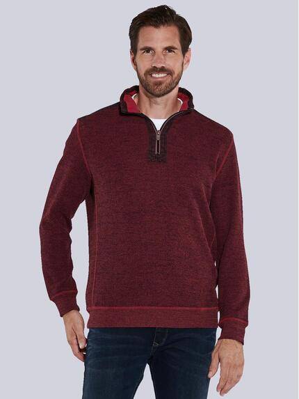 engbers Sweatshirt mit Stehkragen Rot