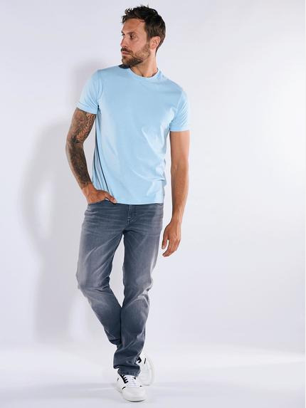emilio adani Herren T-Shirt uni Blau 36177 emilio adani Herren T-Shirt uni Blau 36177