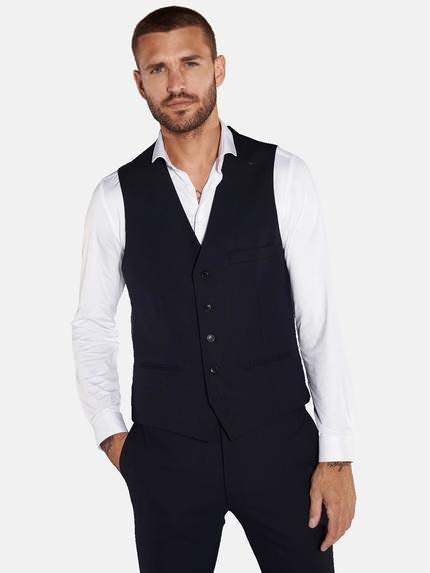 emilio adani Sakko-Weste slim fit Saphirblau