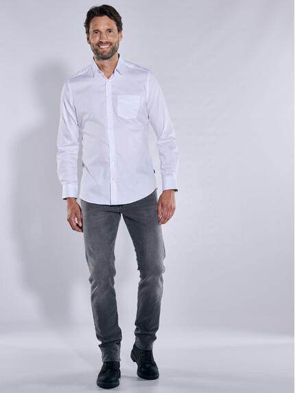 engbers Herren Langarm-Hemd "My Favorite" Reinweiss 35450