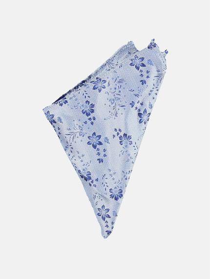emilio adani Modisches Einstecktuch mit Blumenmuster Hellblau