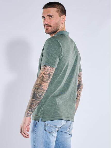 emilio adani Herren Poloshirt Petrolgruen 40792