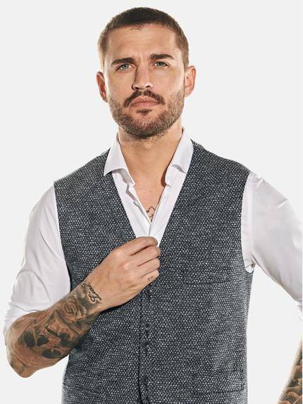 emilio adani Herren Sakko-Weste gemustert Blau 31766 emilio adani Herren Sakko-Weste gemustert Blau 31766