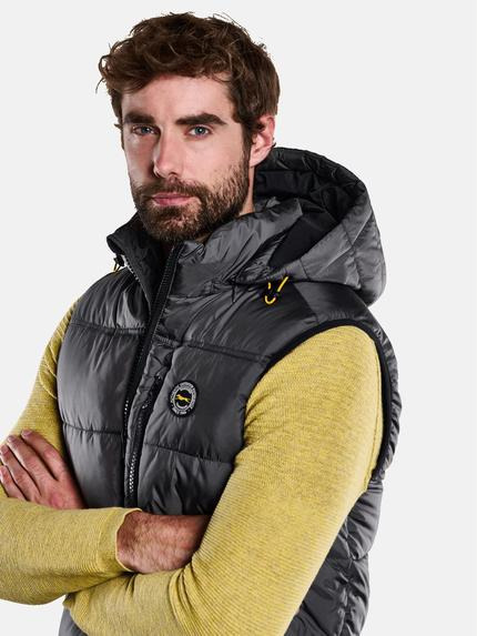 engbers Herren Steppweste mit abnehmbarer Kapuze Grau 33561 engbers Herren Steppweste mit abnehmbarer Kapuze Grau 33561