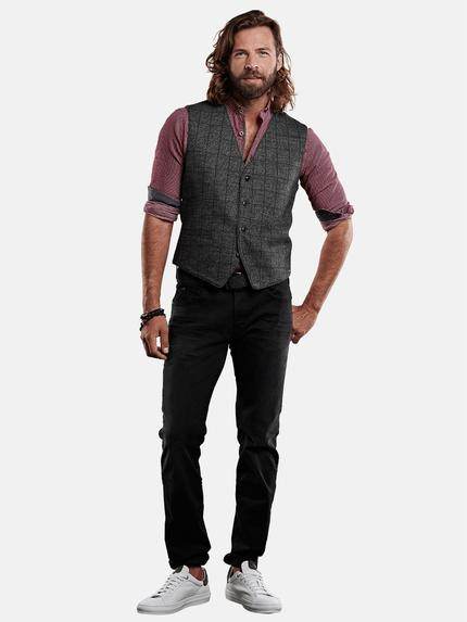 emilio adani Herren Sakkoweste aus hochelastischer Ware Grau 28797 emilio adani Herren Sakkoweste aus hochelastischer Ware Grau 28797