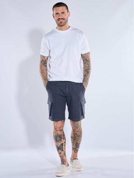 emilio adani Herren Bermuda Marineblau 40754