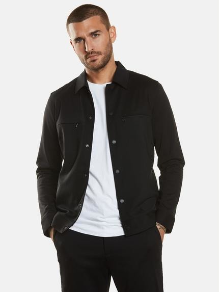 emilio adani Blouson-Jacke aus Materialmix Schwarz