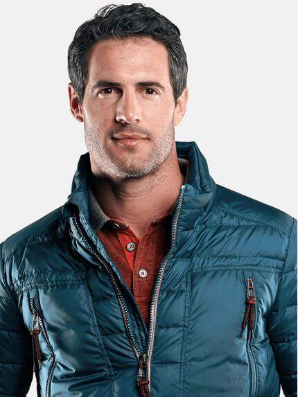 engbers Herren Leichte stylische Steppjacke Petrolblau 29054