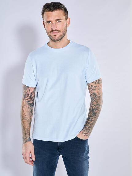 emilio adani Rundhals T-Shirt Hellblau
