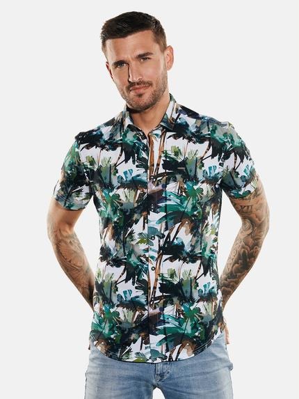 emilio adani Kurzarm-Hemd slim fit Oliv