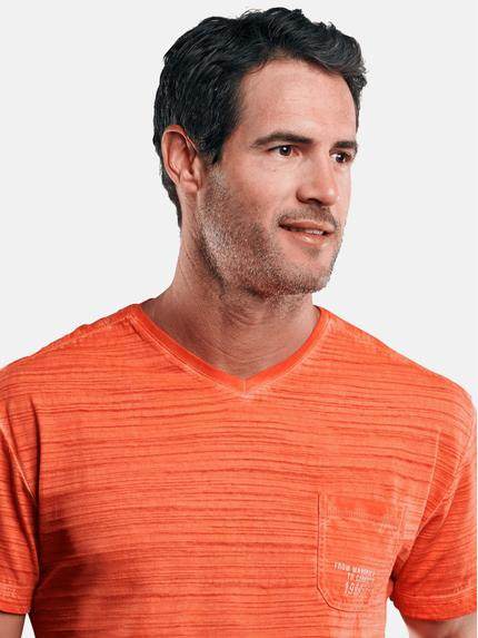 engbers Herren T-Shirt in Flammgarnoptik Orange 29237 engbers Herren T-Shirt in Flammgarnoptik Orange 29237