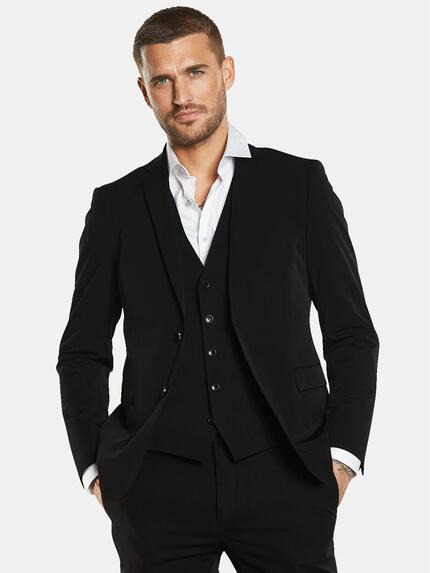 emilio adani Anzug-Sakko slim fit Schwarz