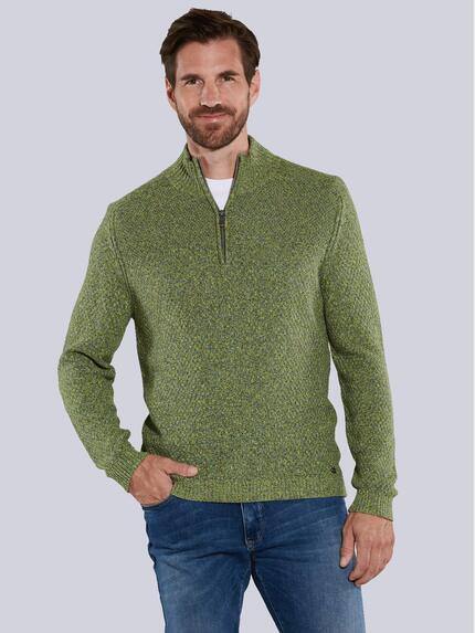 engbers Pullover mit Troyerkragen Hellgruen