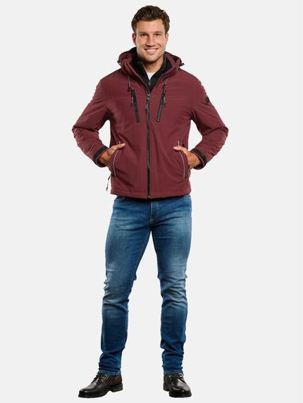 engbers Herren Jacke mit abnehmbarer Kapuze Bordeaux 33560 engbers Herren Jacke mit abnehmbarer Kapuze Bordeaux 33560