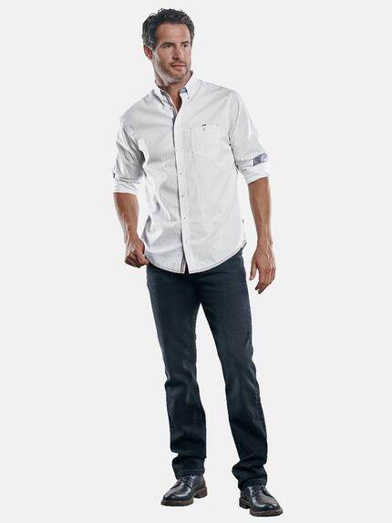 engbers Herren Dezent gemustertes Langarmhemd Saphirblau 30377 engbers Herren Dezent gemustertes Langarmhemd Saphirblau 30377