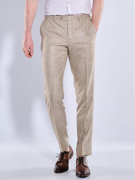 engbers Herren Anzug-Hose slim fit Beige 38395 engbers Herren Anzug-Hose slim fit Beige 38395