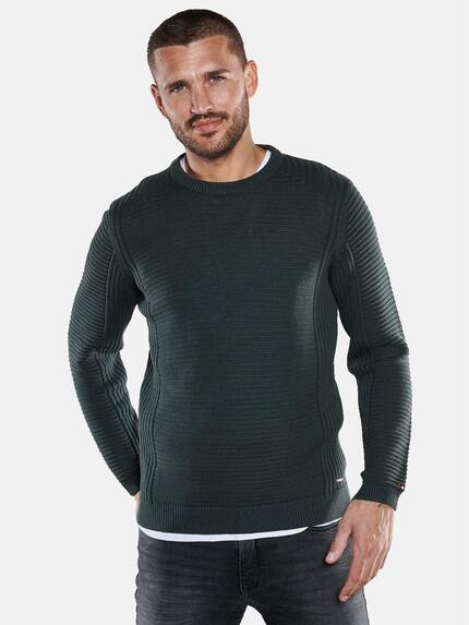 emilio adani Pullover strukturiert Petrol