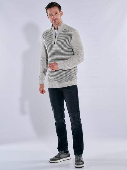 engbers Herren Troyer mit Streifenstruktur Hellgrau 39541 engbers Herren Troyer mit Streifenstruktur Hellgrau 39541