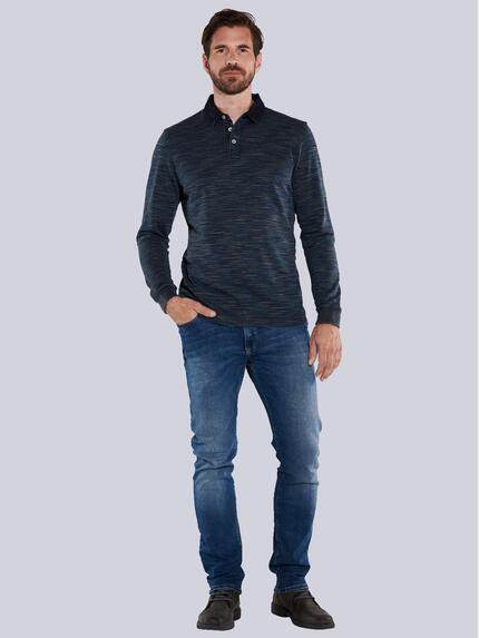 engbers Herren Langarm-Shirt mit Polo-Kragen Schwarz 35637 engbers Herren Langarm-Shirt mit Polo-Kragen Schwarz 35637