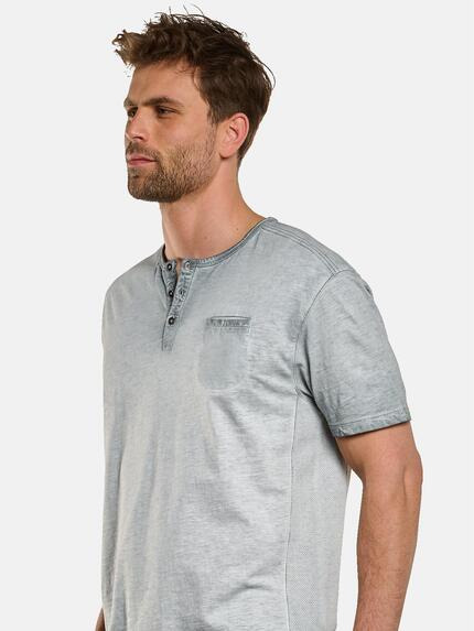 engbers Herren Henley-Shirt Silbergrau 33140