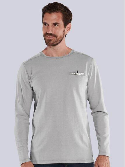 engbers Herren Langarm-Shirt uni Hellgrau 35679 engbers Herren Langarm-Shirt uni Hellgrau 35679