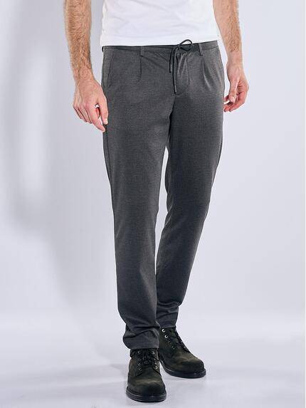 emilio adani Herren Chino mit Stretch-Anteil Dunkelgrau 41197