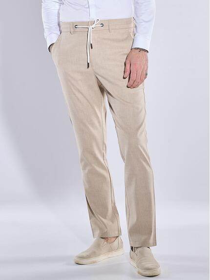emilio adani Herren Anzug-Hose slim fit Beige 38462