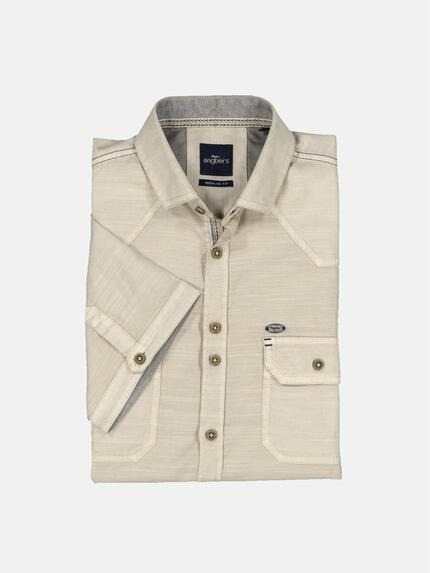 engbers Herren Kurzarm-Hemd regular Beige 36872 engbers Herren Kurzarm-Hemd regular Beige 36872