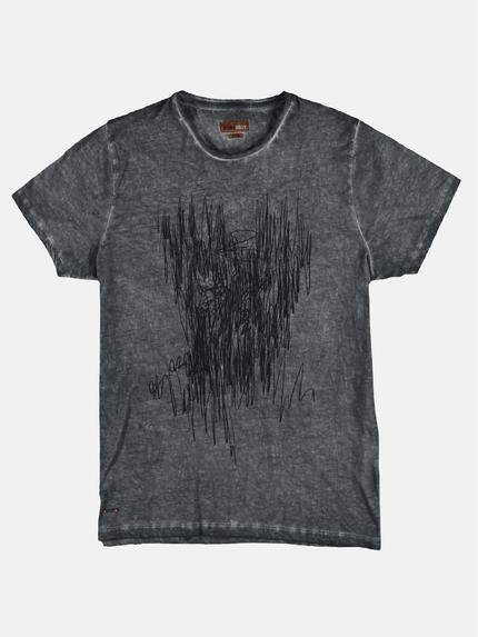 emilio adani Herren gesticktes T-Shirt Grau 29251 emilio adani Herren gesticktes T-Shirt Grau 29251