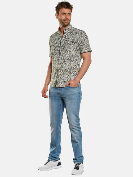 engbers Herren Kurzarm-Hemd gemustert Oliv 33096 engbers Herren Kurzarm-Hemd gemustert Oliv 33096