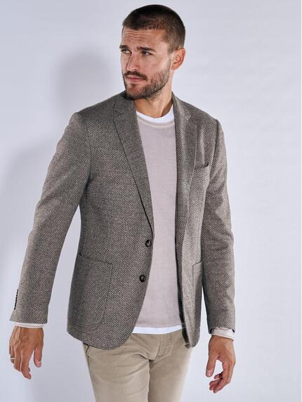 emilio adani Freizeit-Sakko slim fit Hellbraun