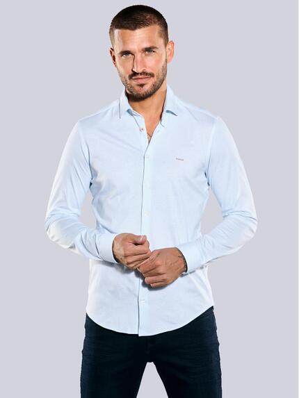 emilio adani Langarm-Hemd slim fit Hellblau