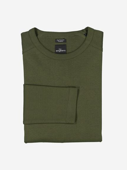 engbers Herren Langarm-Shirt "My Favorite" organic Khaki 37762 engbers Herren Langarm-Shirt "My Favorite" organic Khaki 37762