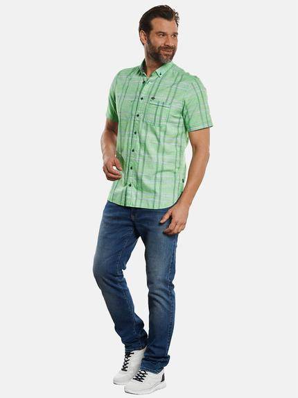 engbers Herren Kurzarm-Hemd kariert Gruen 32215 engbers Herren Kurzarm-Hemd kariert Gruen 32215