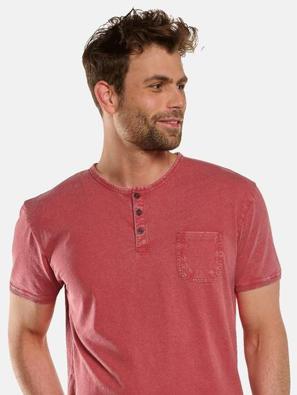 engbers Herren Henley-Shirt Tomatenrot 33148 engbers Herren Henley-Shirt Tomatenrot 33148