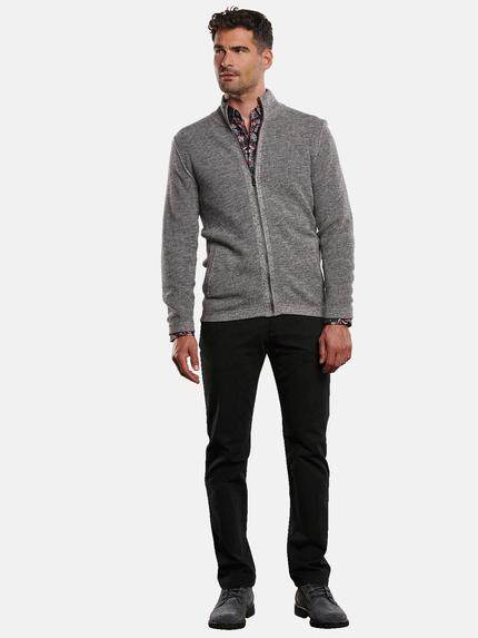 engbers Herren Strickjacke in zweifarbiger Optik Silbergrau 32282 engbers Herren Strickjacke in zweifarbiger Optik Silbergrau 32282