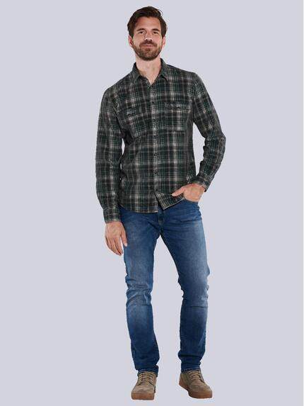 engbers Herren Langarm-Hemd aus Cord Blau 35659 engbers Herren Langarm-Hemd aus Cord Blau 35659