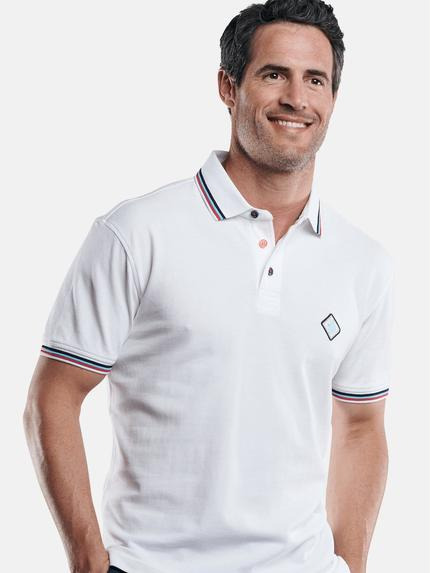 engbers Herren Poloshirt mit angesagten Kontrastdetails Reinweiss 29211 engbers Herren Poloshirt mit angesagten Kontrastdetails Reinweiss 29211