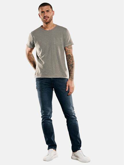 emilio adani Herren Basic-Shirt aus Leinenmix Grün 33014 emilio adani Herren Basic-Shirt aus Leinenmix Grün 33014