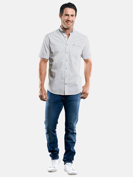 engbers Herren Dezent gemustertes Hemd Grau 29464 engbers Herren Dezent gemustertes Hemd Grau 29464