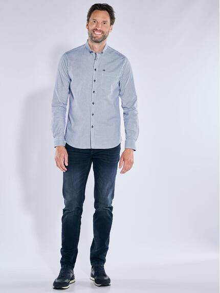 engbers Herren Langarm-Hemd kariert Brilliantblau 39241 engbers Herren Langarm-Hemd kariert Brilliantblau 39241