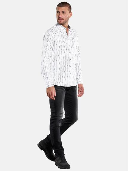 emilio adani Herren Langarm-Hemd gestreift Grau 34389 emilio adani Herren Langarm-Hemd gestreift Grau 34389