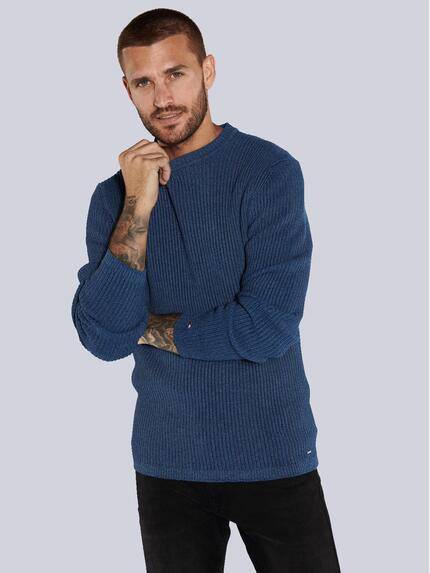 emilio adani Pullover strukturiert Brilliantblau
