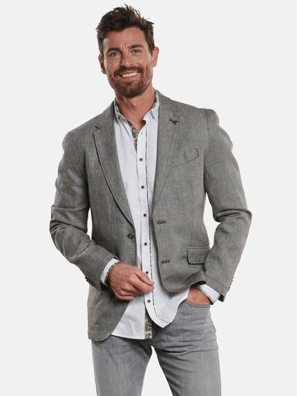 engbers Sakko sportiv mit Leinen Hellbraun
