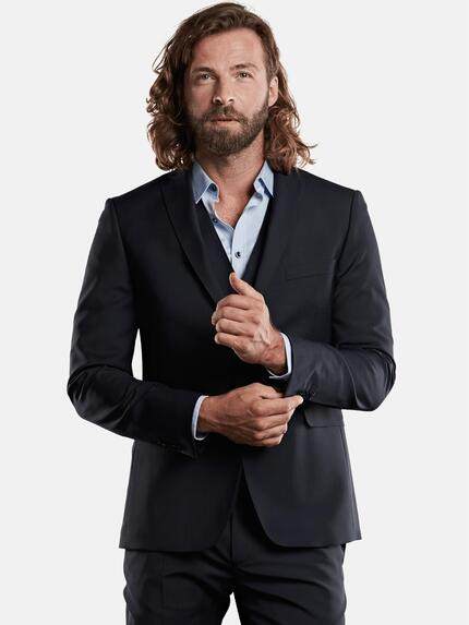emilio adani Anzugsakko Slim Fit Saphirblau