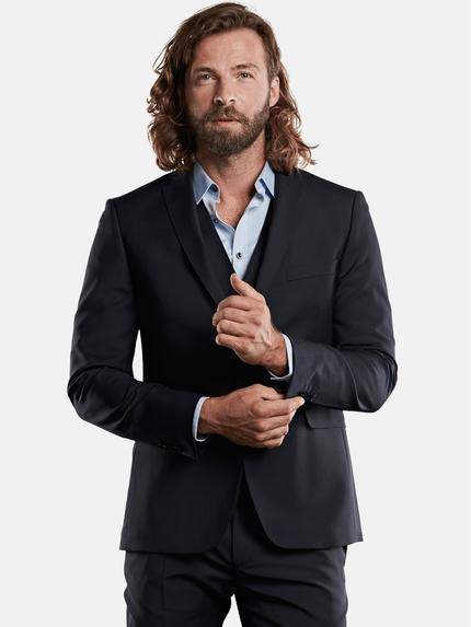 emilio adani Anzugsakko Slim Fit Saphirblau