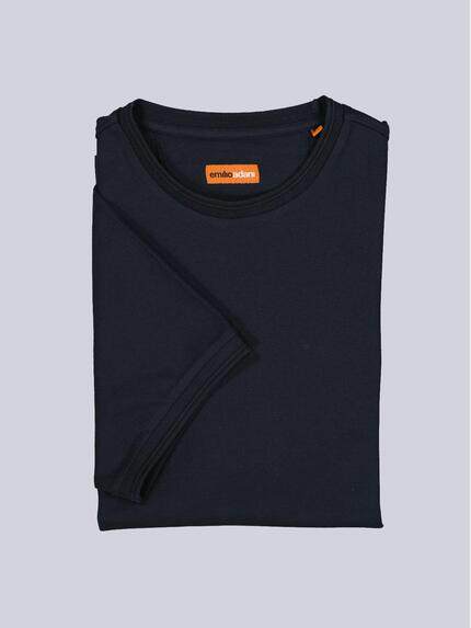 emilio adani Rundhals T-Shirt Saphirblau
